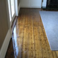 Stained baltic pine