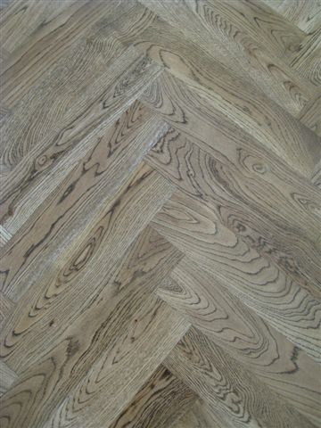 European Oak, stained with water based satin finish.