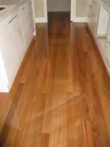 Ironbark with gloss finish.